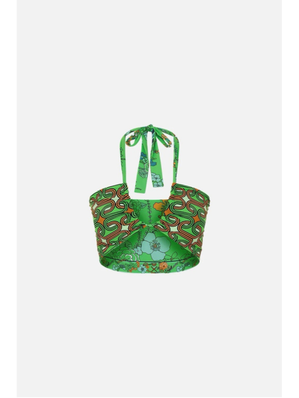 NEW CAMILLA Good Vibes Generation Halter Cropped Top Reversible Women’s Size 6 S